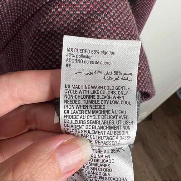 Tasso Elba Mens Size XL NEW Red Velvet 1/4 Zip Pullover Longsleeve Top Shirt - Picture 9 of 10